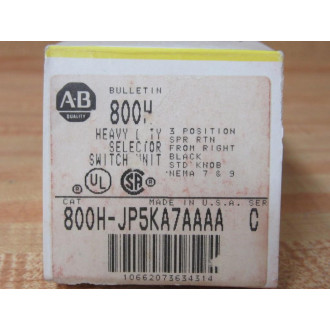 Allen Bradley 800H-JP5KA7 Selector Switch 800H-JP5KA7AAAA