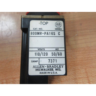 Allen Bradley 800MR-PA16S Push Button 800MRPA16S WO Contact (Pack of 2) - Used