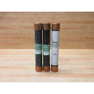Buss NOS 15 Bussmann Fuse Cross Ref 4XH05 (Pack of 3) - New No Box