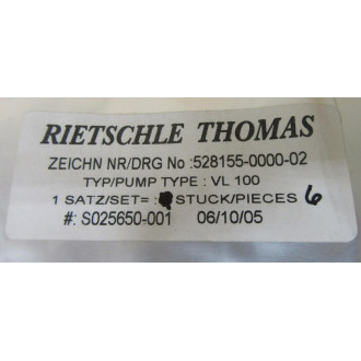 Rietschle Thomas VL 100 Filter Kit VL100