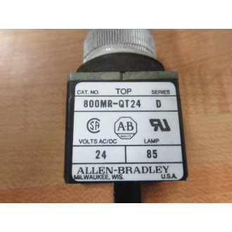 Allen Bradley 800MR-QT24 Push To Test Pilot 800MR-QT24R (Pack of 2) - Used