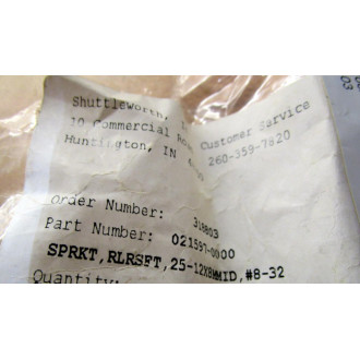 Shuttleworth 021597-0000 Sprocket RLRSFT 0215970000 (Pack of 5)