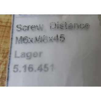 Lager 5.16.451 Distance Screw  516451 (Pack of 9) - New No Box