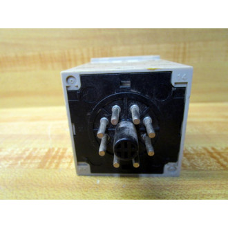 Omron H3CR-H8L Timer H3CRH8L WBent Faceplate 0.6-12Min 100110120VAC - Used