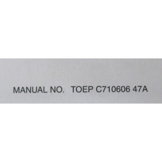 Yaskawa TOEP C710606 47A AC Drive-V1000 Manual - New No Box