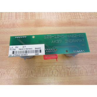 Indramat 109-1045-4A02-00 AK37 Board 109-1045-4B02-00 - Used