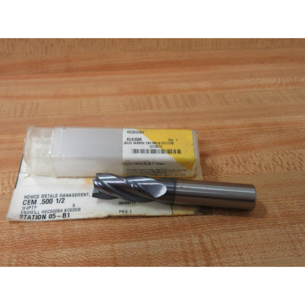 Kennametal HEC500S4 Solid Carbide End Mills Cutters KC635M