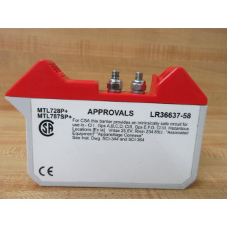 Measurement Technology MTL 787SP+ Shunt-Diode Safety Barrier MTL787SP - Used