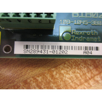 Indramat 109-1045-3A01-06 BIB02 Control Bd 109-1045-3B01-06 - Used