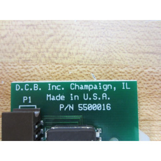 D.C.B. 5500016 Circuit Card V2.0 - Used