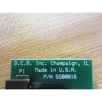 D.C.B. 5500016 Circuit Card - Used