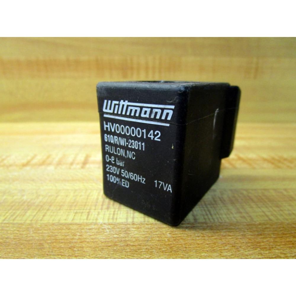 Wittmann HV00000142 Solenoid Valve Coil  610RWI-23011 - Used