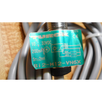 Turck BI2-M12-VN6X Proximity Sensor BI2M12VN6X 1640291 - New No Box