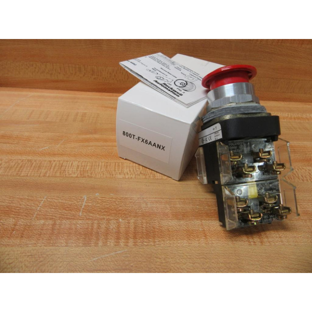 Allen Bradley 800T-FX6AANX Red Button 800TFX6AANX