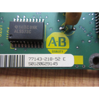 Allen Bradley 77143-218-52 Circuit Board 7714321852 Rev.E w7 Posts - Used