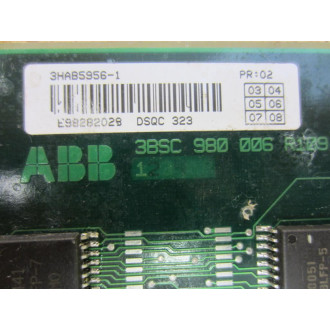 ABB 3HAB5956-1 DSQC323 Memory Board 3BSC980006R109 Non-Refundable - Parts Only