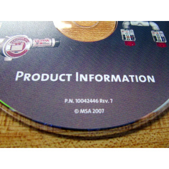 MSA 10042446 Gas Monitors Product Information CD Rev. 7