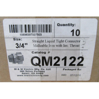 M&W Electric QM2122 Connector (Pack of 10)