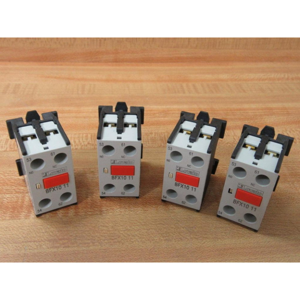 Lovato BFX10 11 Auxiliary Contact BFX1011 (Pack of 4) - New No Box Lovato BFX10 11 Auxiliary Contact BFX1011 (Pack of 4) - New No Box