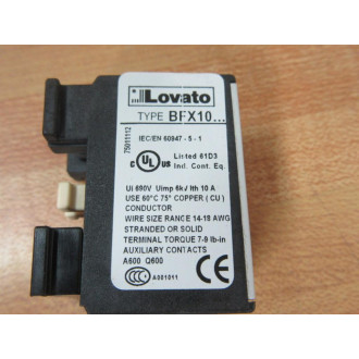 Lovato BFX10 11 Auxiliary Contact BFX1011 (Pack of 4) - New No Box