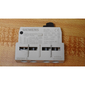 Siemens 3RV1-901-1E Contact 3RV19011E 3RV1901-1E 2.5A240V AC - New No Box