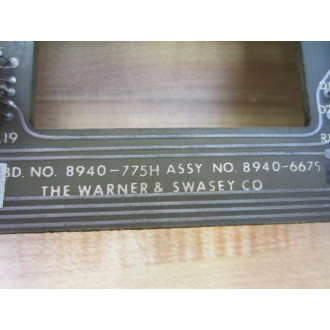 Warner & Swasey 8940-6675 Circuit Board 89406675 8970-775H - Used Warner & Swasey 8940-6675 Circuit Board 89406675 8970-775H - Used