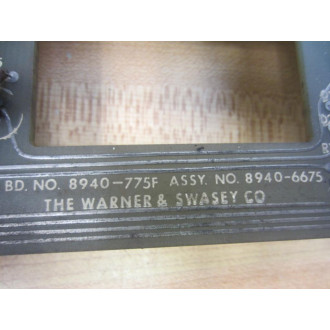 Warner & Swasey 8940-6675 Circuit Board 89406675 8940-775F - Used