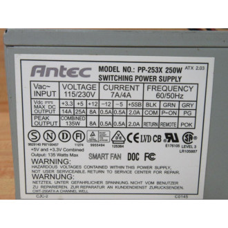 Antec PP-253X 250W Switching Power Supply PP253X250W - New No Box