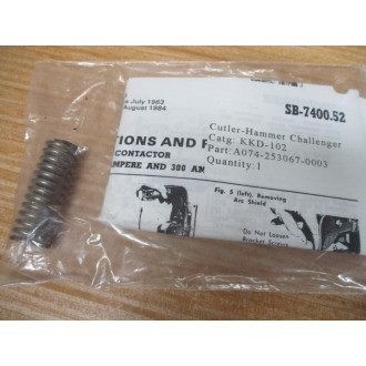 Cutler Hammer KKD-100 Eaton Contact Kit Challenger