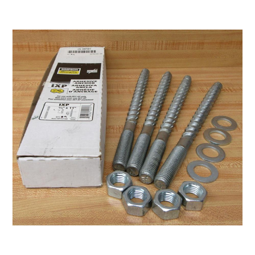 Simpson 4XFW7 Anchoring Bolt IXP-751100-G5 (Pack of 4)
