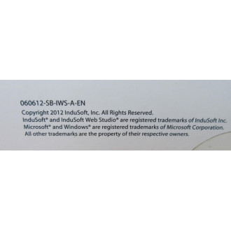 InduSoft 060612-SB-IWS-A-EN Web Studio v.7.1