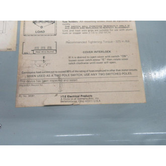 ITE F355 Enclosed Switch - Used
