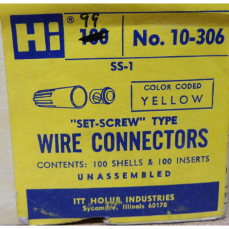 ITT Holub Industries 10-306 Wire Connectors 10306 (Pack of 99)