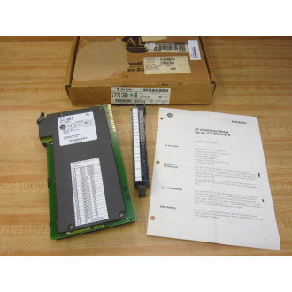 Allen Bradley 1771-IBD Input Module 1771IBD Ser.B, Rev. E03 W Manual