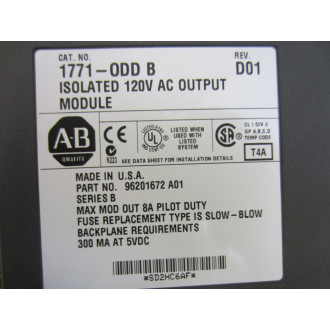 Allen Bradley 1771-ODD Module 1771-0DD 1771-ODD B Rev.D01