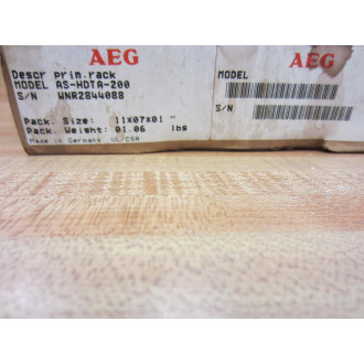 AEG AS-HDTA-200 Primary Rack Cover AS-HDTA-200-COVER
