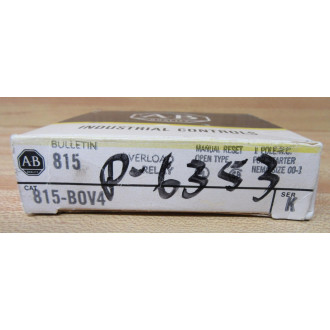 Allen Bradley 815-B0V4 Overload Relay 1 Pole 815-BOV4