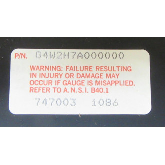 Helicoid G4W2H7A000000 Gauge