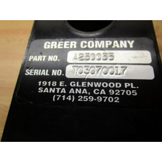 Greer A250055 Load Cell - Used
