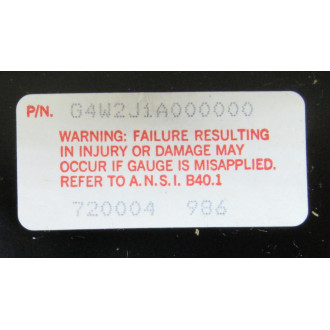 Helicoid G4W2J1A000000 Gauge