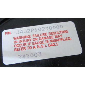 Helicoid J4J2P102Y0000 Gauge