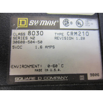 Square D 8030-CRM210 SyMax Local Interface Ser.N2 Rev.1.20 WTerminal - Used