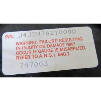 Helicoid J4J2H7A2Y0000 Gauge