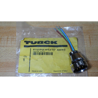 Turck B1131PG9 WG 2 12" 12" Connector A3478-2