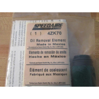 Speedaire 4ZK70 Oil Removal Element