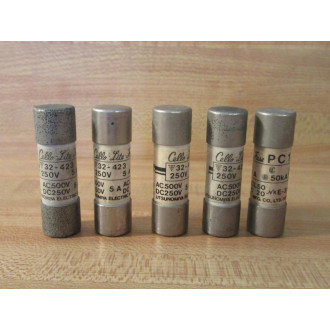 Cello Lite Fuse 32-423 Utsunomya Electric Fuse 32423 5A (Pack of 5) - New No Box