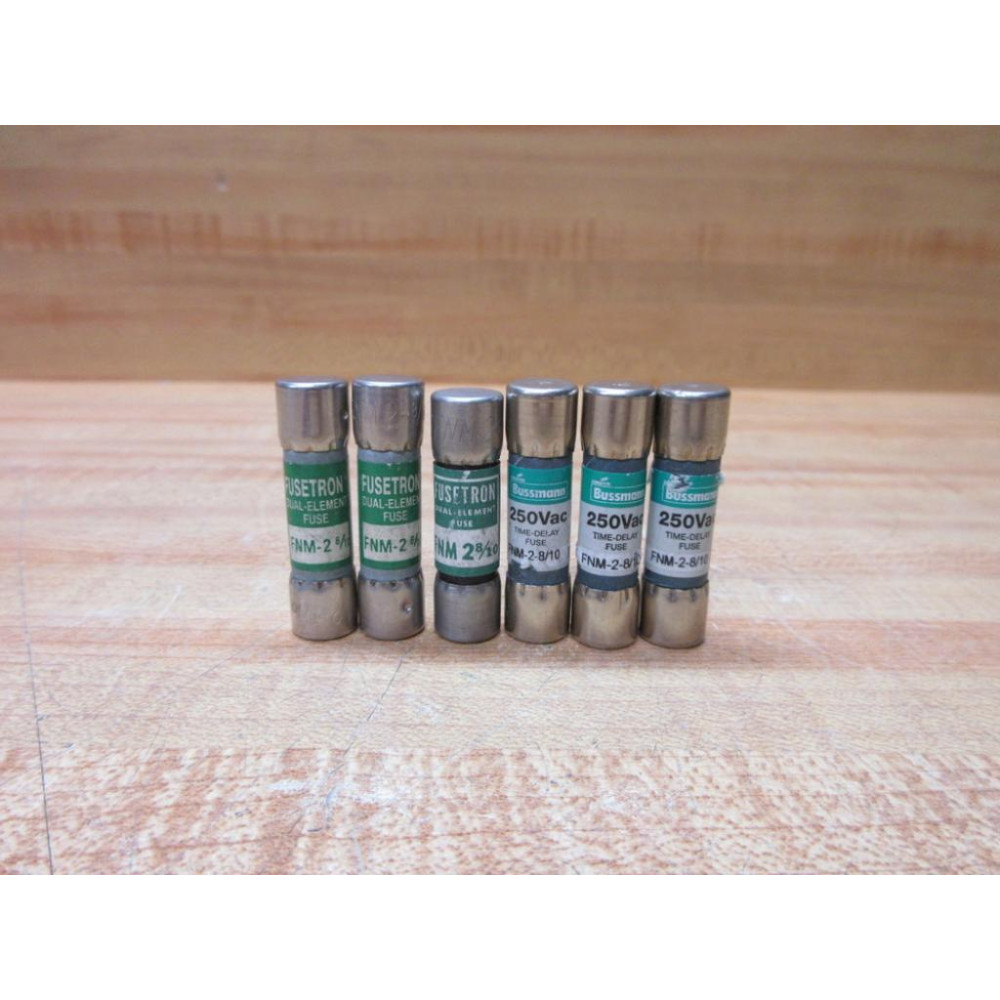 Bussmann FNM-2-810 Time-Delay Fuse FNM2810 (Pack of 6) - New No Box Bussmann FNM-2-810 Time-Delay Fuse FNM2810 (Pack of 6) - New No Box