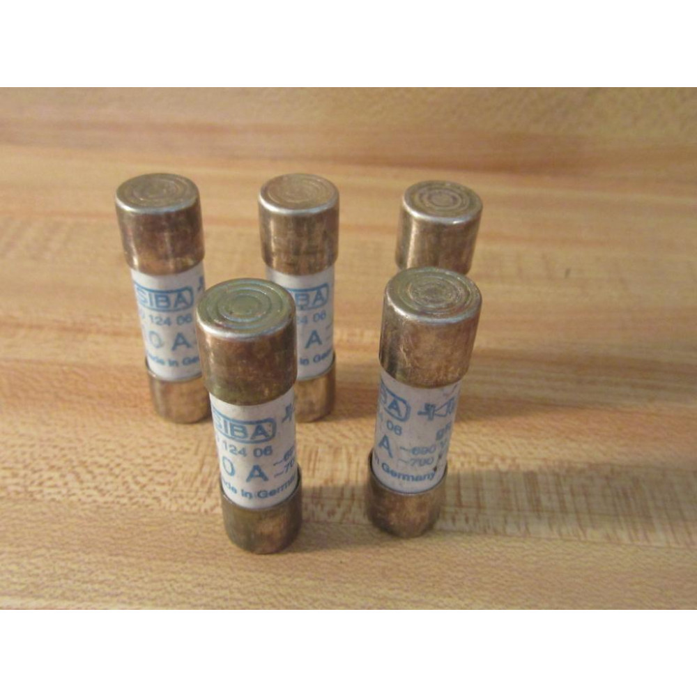 Siba 50 124 06-10 Ultra Rapid Fuse 5012406 (Pack of 5) - New No Box Siba 50 124 06-10 Ultra Rapid Fuse 5012406 (Pack of 5) - New No Box