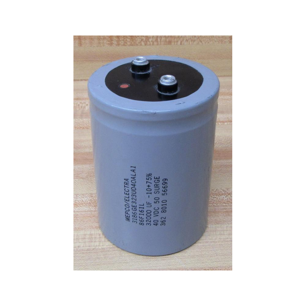 MepcoElectra 3186GE323U040ALA1 Capacitor 86F161L - Used MepcoElectra 3186GE323U040ALA1 Capacitor 86F161L - Used