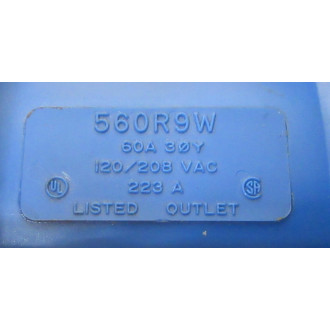 Hubbell 560R9W Receptacle W Back Box - Used
